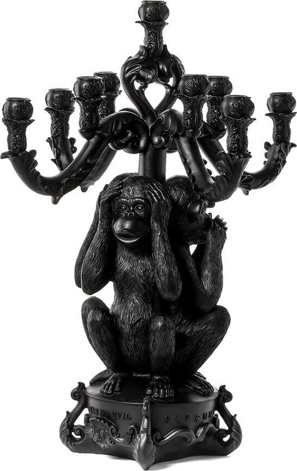 Подсвечник Seletti Burlesque 3 Monkeys, пластик, 60 см