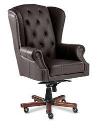 Кресло для руководителя Gent A коричневая кожа