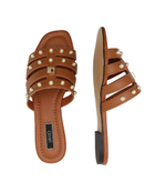 Шлепанцы кожаные rachele 07 Liu Jo - коричневый(SA3047 P0102)