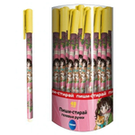 Ручка гель пиши-стирай 0.5мм. "Аниме Девочка с бантами" синяя (Центрум)