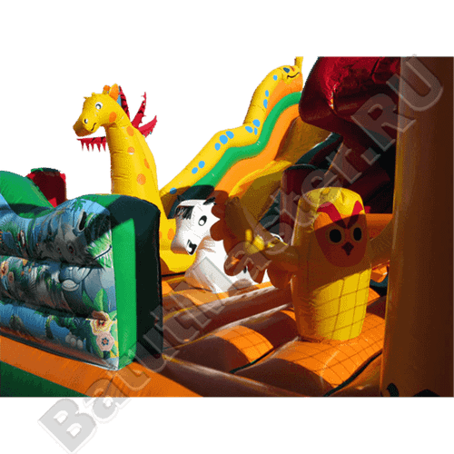 Детский надувной батут-горка "Африка"