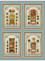Картины на стену интерьерные 21*27 см 4 шт.