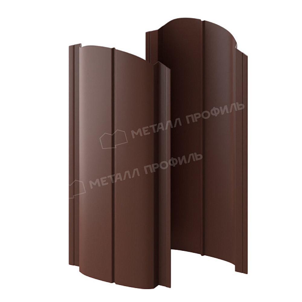 Штакетник металлический МП ELLIPSE 19х126