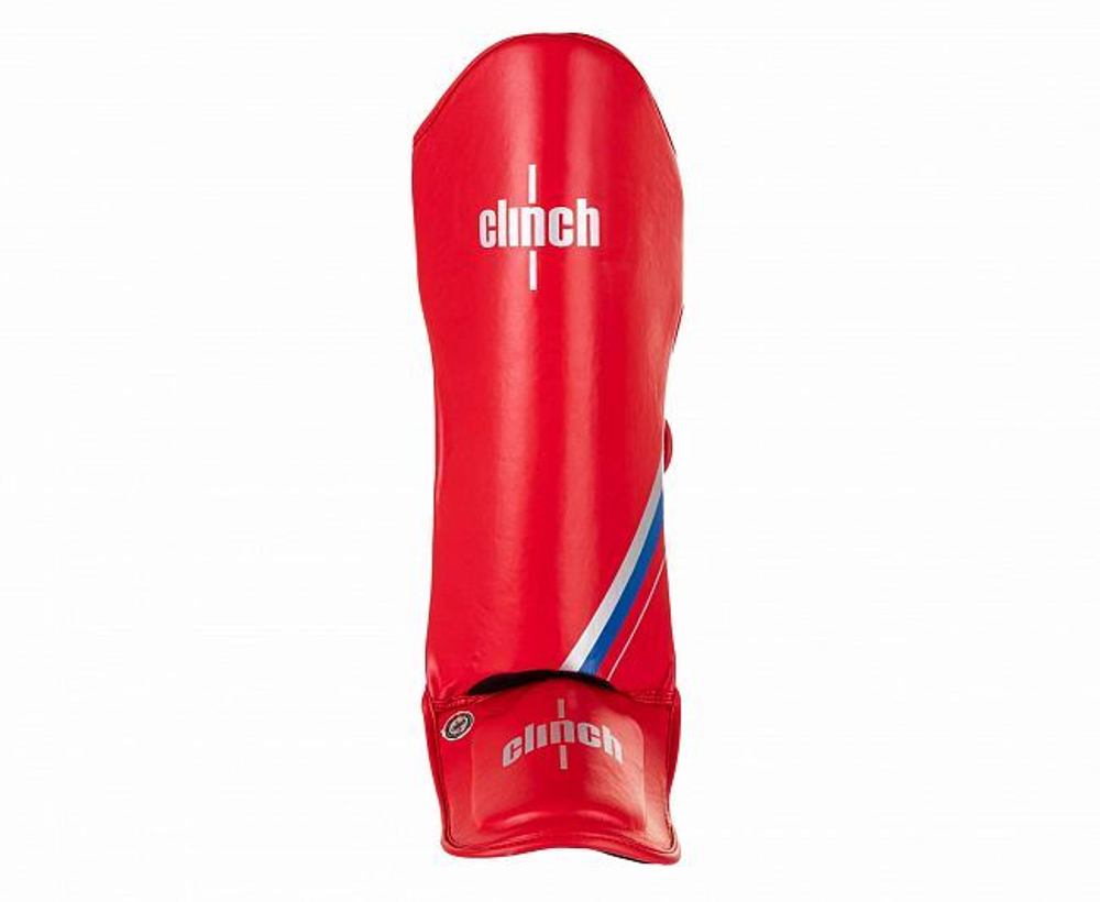 Защита голени и стопы Clinch Shin Instep Guard Kick 2.0 красная C521N