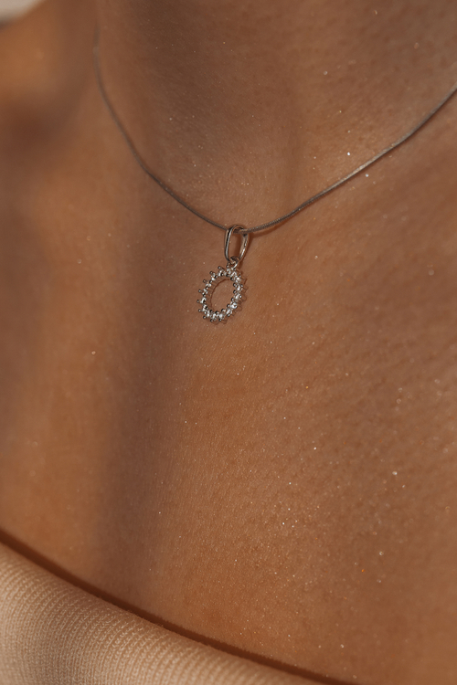 Кулон "Круг" со вставками