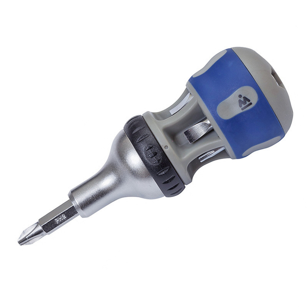 Реверсивная отвертка с битами 7 в 1 МАСТАК 049-7B