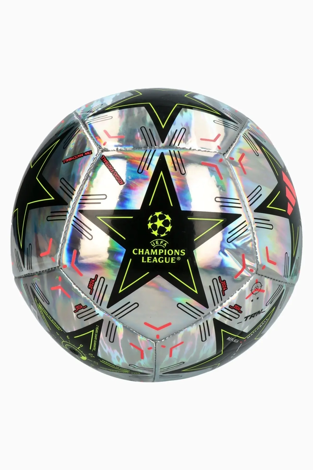 Футбольный мяч adidas UCL Training Foil 24/25 размер 4 - серебряный