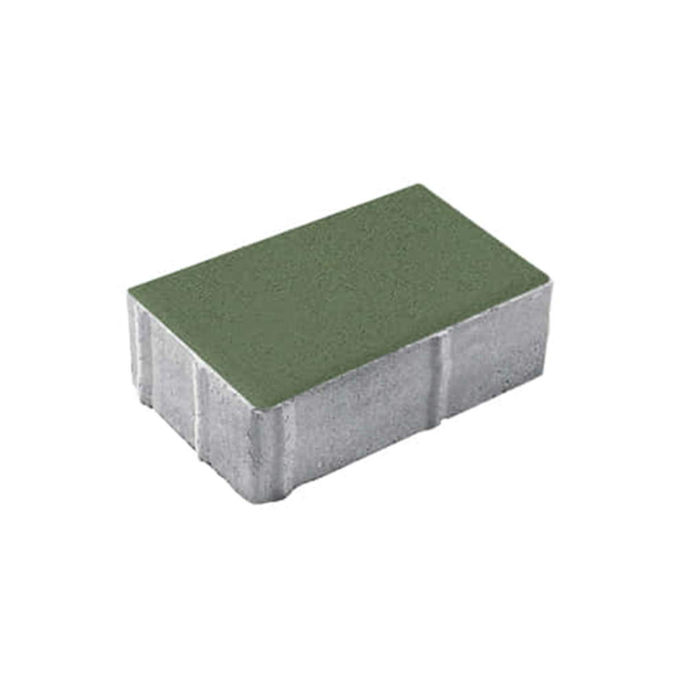 Тротуарная плитка ПРЯМОУГОЛЬНИК 300х200 мм - Стандарт Зеленый