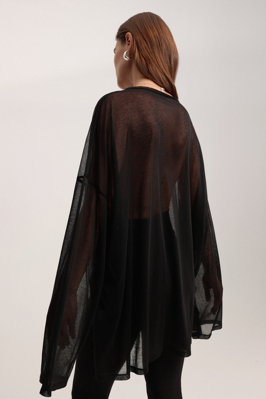 Лонгслив прозрачный