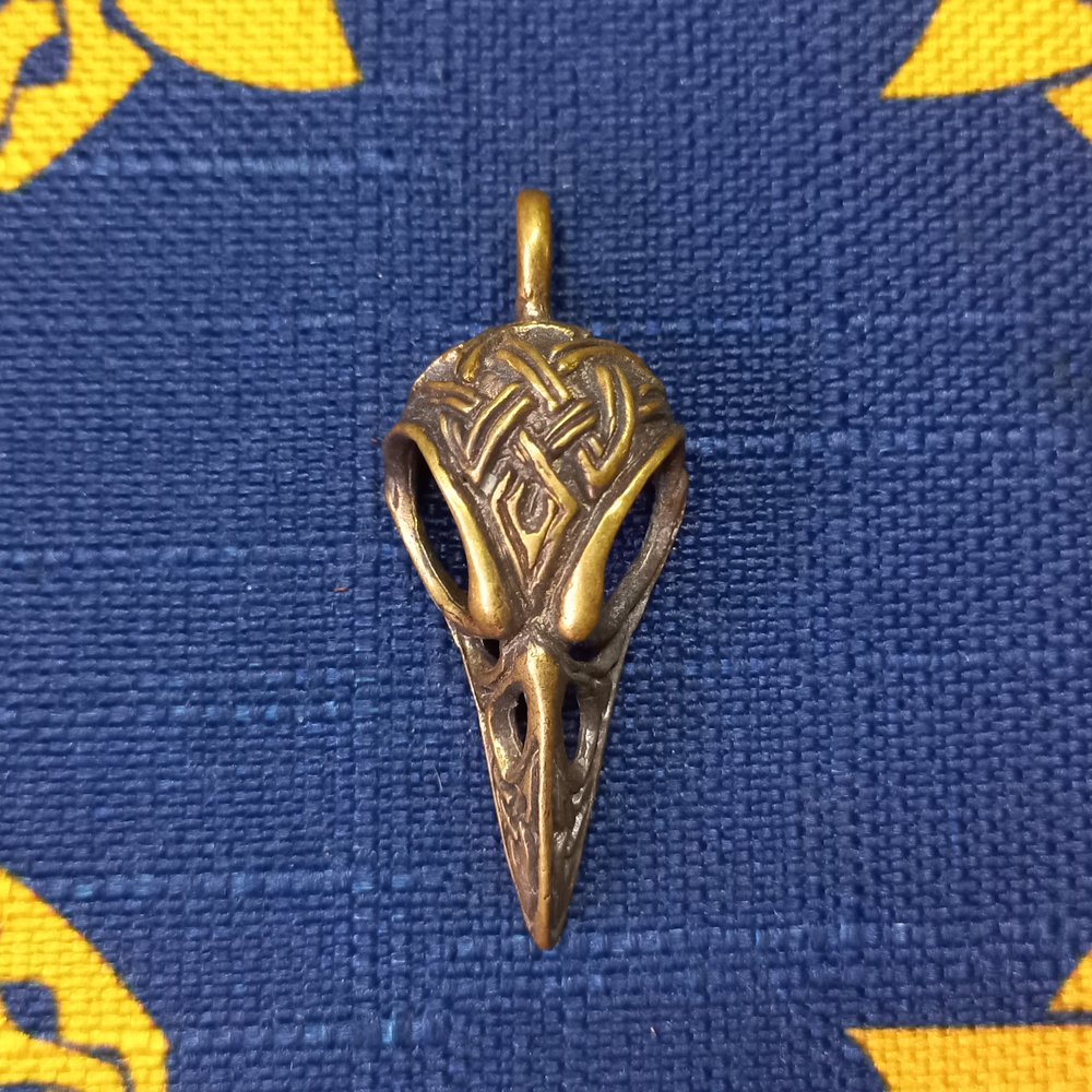 Подвеска. Череп ворона