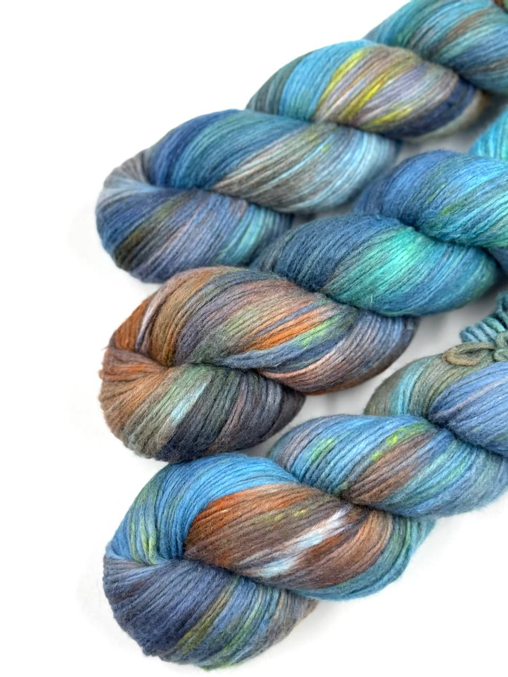 Хлопок мако 60% кашемир 40%, 280 м в 100 г, речные сумерки