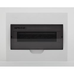 Корпус пластиковый встраиваемый ЭРА SIMPLE ЩРВ-П-12 IP41 прозрачная крышка белый | Корпуса пластиковые распределительные