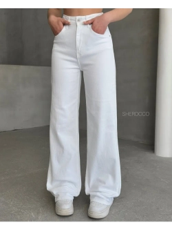 Джинсы широкие летние посадка WIDE LEG (Вайд лег)