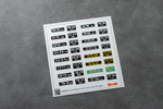 USSR (Soviet) Military number plates 1962-1993 1/43 (3D decal)