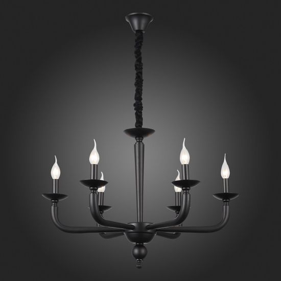 SL1114.403.06 Люстра подвесная ST-Luce Черный E14 6*40W FORTEZA