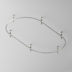 Шинопровод магнитный круглый из полукругов Maytoni FLARITY TRX154-2SR-D1200-PT, D1200