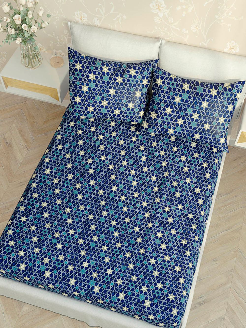 Простынь Сказка "Мозаика (компаньон)" 150х215 см, перкаль