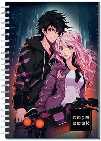 Записная книжка А5 60л. клетка "Аниме. Романтика" (Апплика)