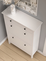 IKEA Обувница 3 ящ, HEMNES 89х127х30, белая, из массива сосны, КЫМОР (ХЕМНЭС ИКЕА)