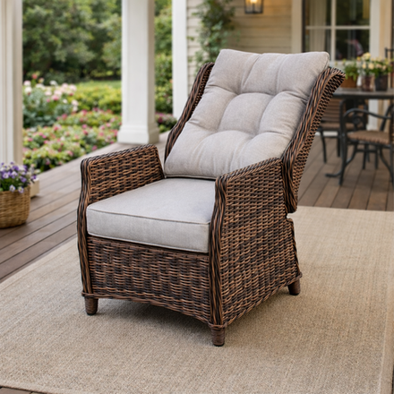 Кресло-реклайнер ROYAL FAMILY LUIZA коричневое