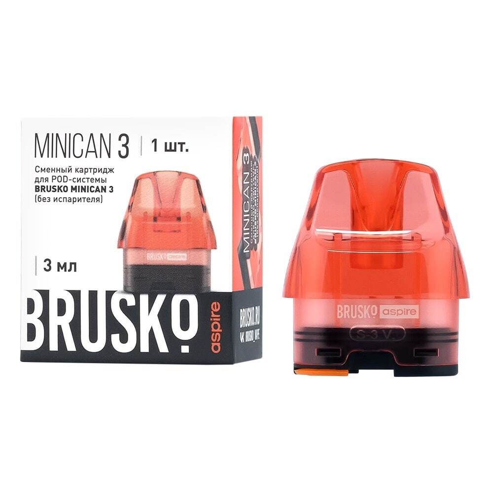 BRUSKO &amp; Aspire - MINICAN 3 Red (Empty)