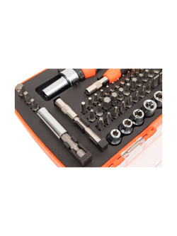 Реверсивная отвертка Gigant с набором насадок 68 предметов GBS-68