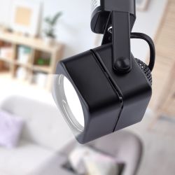 Трековый светильник однофазный ЭРА TR10-GU10 BK под лампу GU10 черный