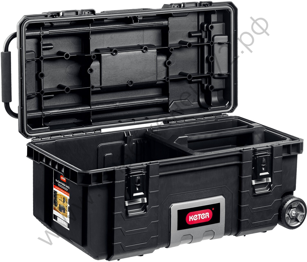 KETER GEAR MOBILE, (28″), пластиковый ящик-тележка на колесах (38375)