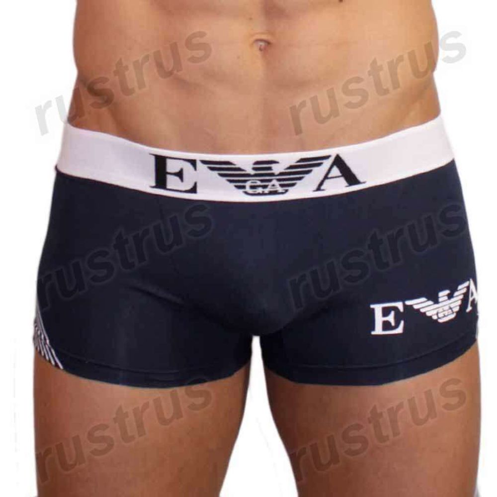 Мужские трусы боксеры синие Emporio Armani