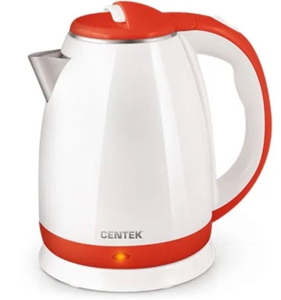 Чайник Centek CT-1026 (Red)  (двойной корпус - сталь+пластик)