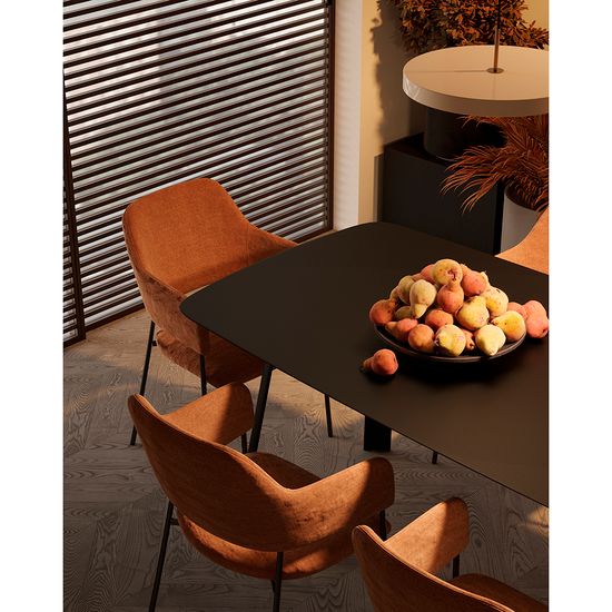 Стул wendy, рогожка, терракота