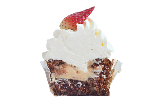 Капкейки с картинками и надписями на прянике, упаковка на 1 шт