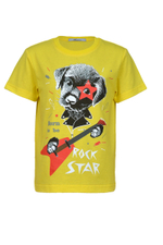 Футболка-прямой силуэт,перед с печатью,рукав втачной короткий. Горловина обработана ластиком.Низ изделия и рукава подшиты.