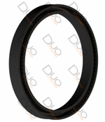 Штоковое уплотнение УШ-36-2 (4x6.9x2.4) Ф4УВ25 / U-нерж.сталь