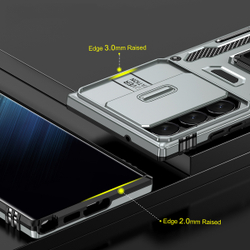 Чехол Safe Case с кольцом и защитой камеры для Samsung Galaxy S25 Ultra