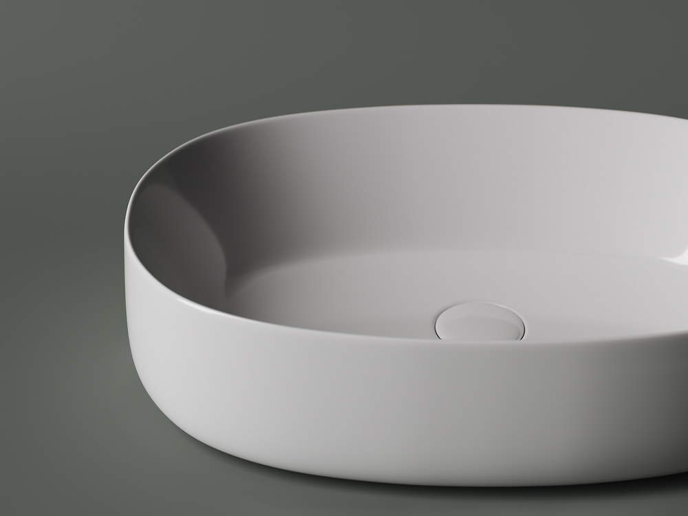 Умывальник чаша накладная овальная Element 540x350x145мм