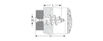 Дюбель нейлоновый, тип ″Дрива″, для гипсокартона в комплекте с установочной насадкой для дрели, с оцинкованным саморезом, 23 мм, 8 шт, ЗУБР