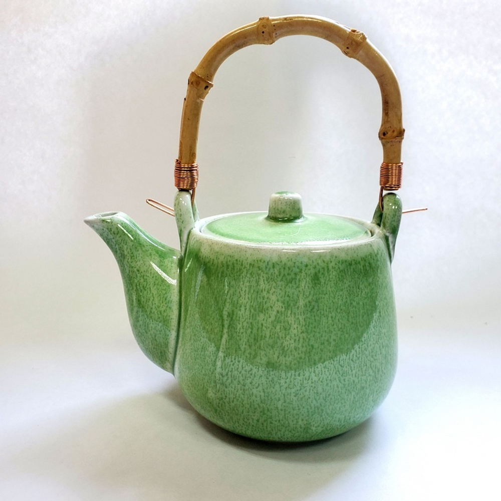 310501.2 Чайник "Зеленый песок" В ПОДАРОЧНОЙ КОРОБКЕ, 1000мл, 16*10*12, керамика