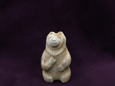"Медведь", фигурка, из рога лося