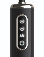 Черная надувная анальная вибропробка Auto-Throb - 13 см. (Цвет: черный)