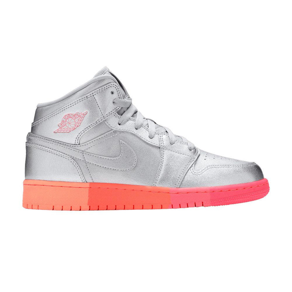 Кроссовки Jordan Air Jordan 1 Mid GS (Подростковая размерная сетка)