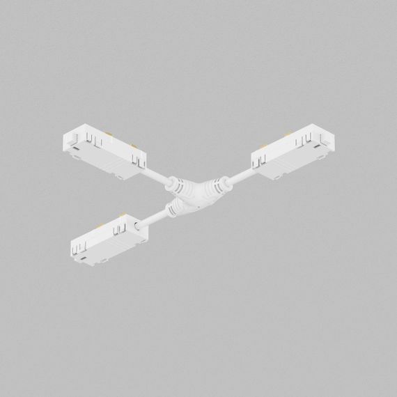 Коннектор Т-образный гибкий Denkirs Smart Hide TR2115-WH