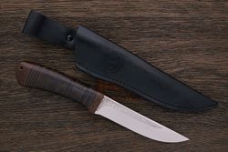 Нож туристический АиР Лиса, клинок 140мм, сталь 100Х13М, рукоять кожа