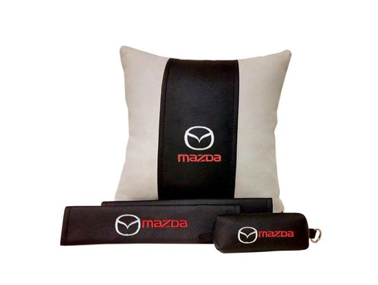 Подарочный набор автомобилисту "Безопасность +" (подушка + накладка на ремень безопасности + ключница)