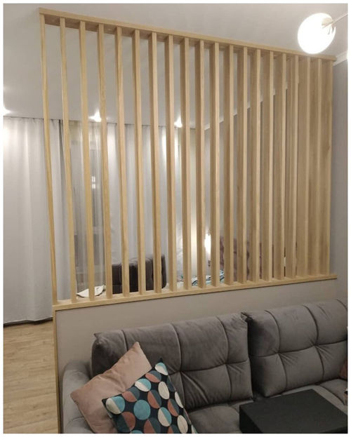 Декоративная перегородка на подиуме из Дуба 40х100мм