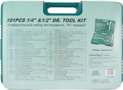 S04H624101SA (S04H624101SA18) Набор инструмента универсальный 1/4", 1/2"DR, 101 предмет