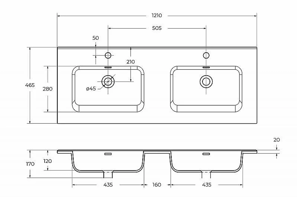 Тумба с раковиной BelBagno KRAFT 4C 120 белый дуб галифакс
