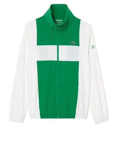 Мужской теннисный костюм Lacoste Tennis x Novak Djokovic - белый, зеленый