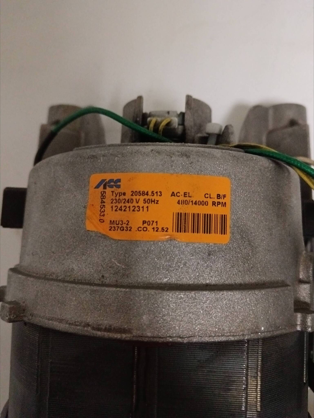 85 Двигатель для стиральной машины Electrolux 12412311 б/у