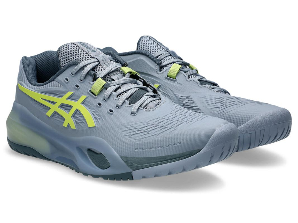 Мужские теннисные кроссовки Asics Gel-Resolution X - grey blue/pistachio